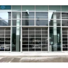 Luxury Coating film Glass Aluminium Sectional Garage doors